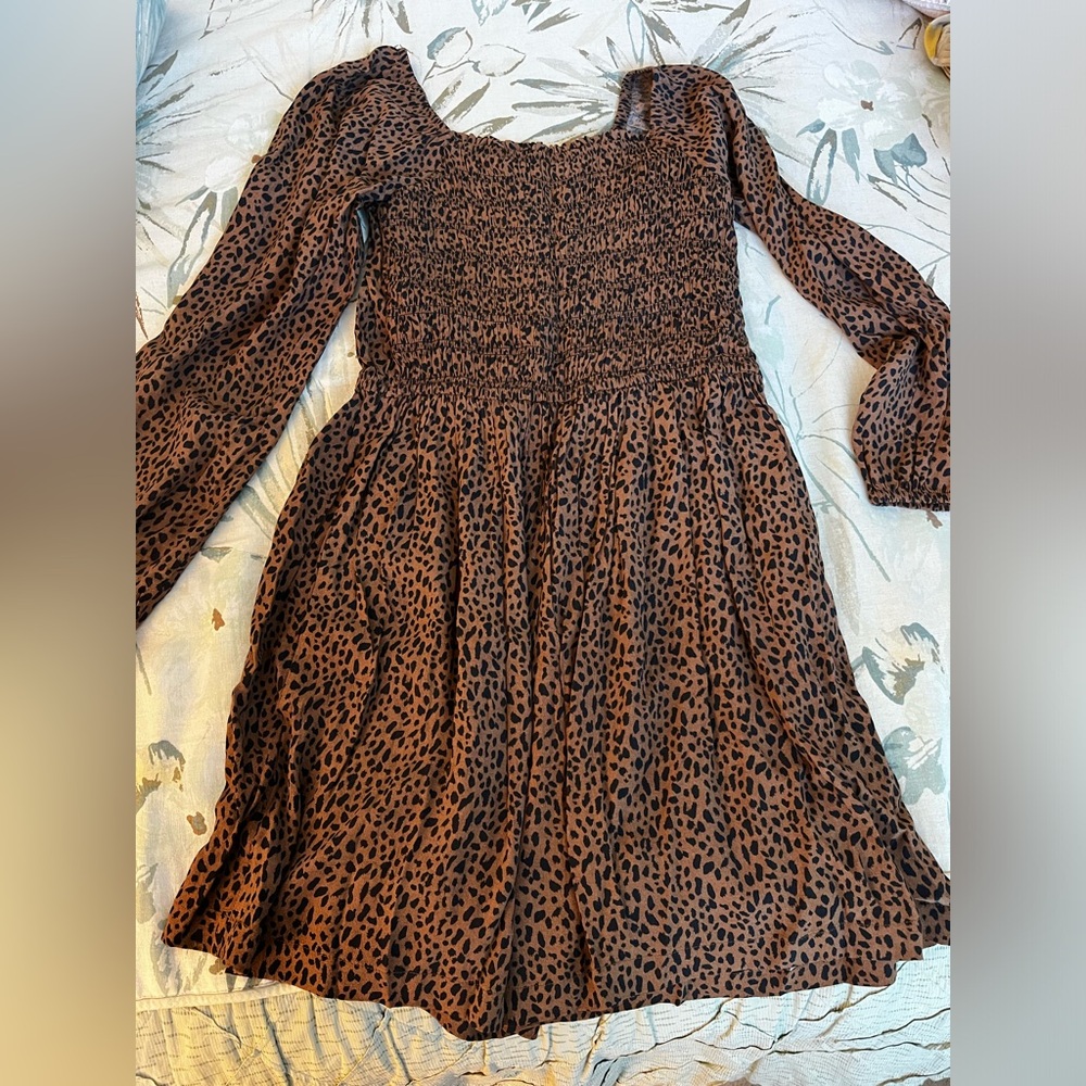 Gap cheetah dress